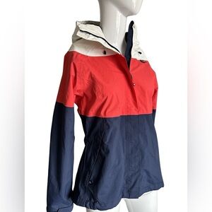 Helly Hansen, red white blue striped jacket wind breaker
